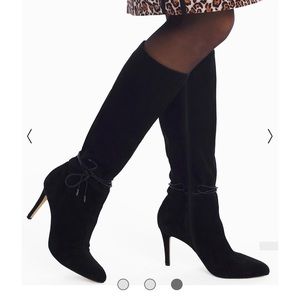 White House Black Market Terah knee high suede boots